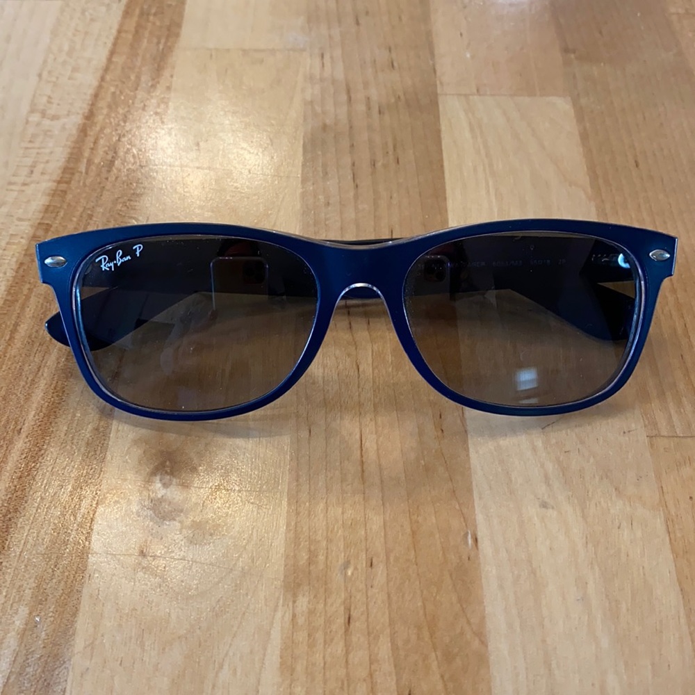 Ray-Ban polarized new wayfarer sunglasses blue